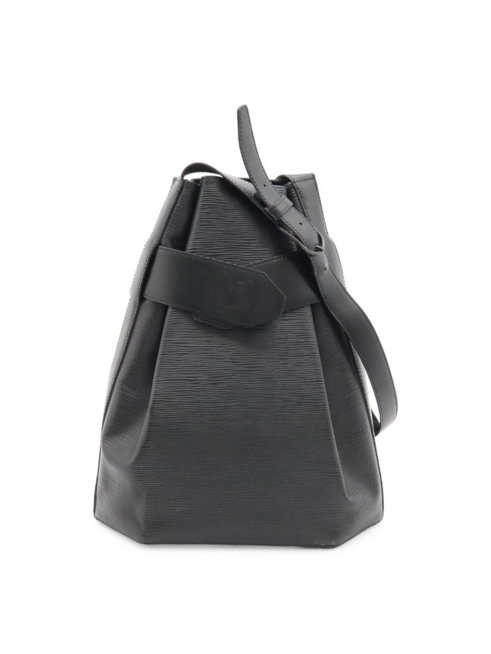 Louis Vuitton Epi Sac Depot Shoulder Bag Semi Noir Black